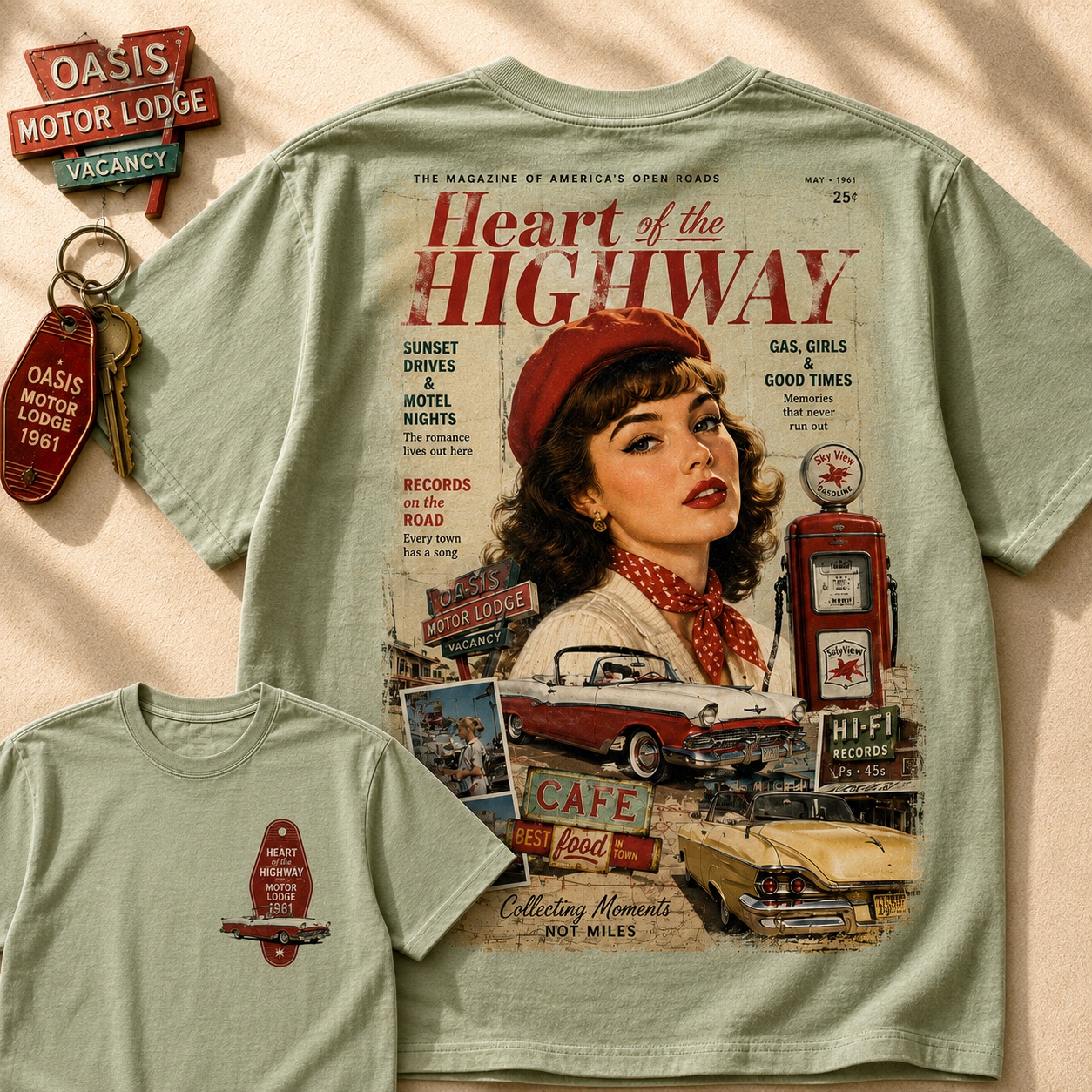Heart of the Highway Vintage Road Tee