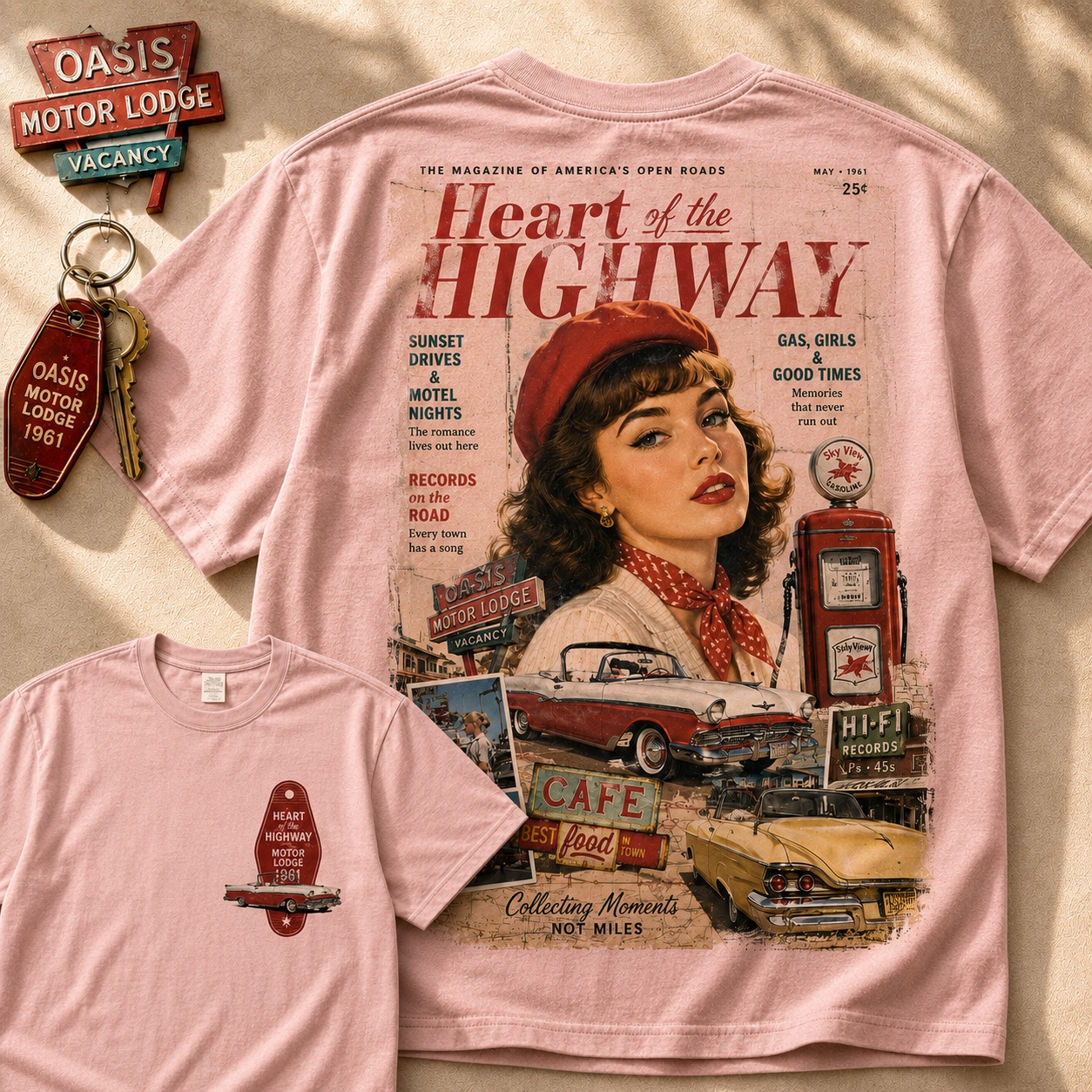 Heart of the Highway Vintage Road Tee
