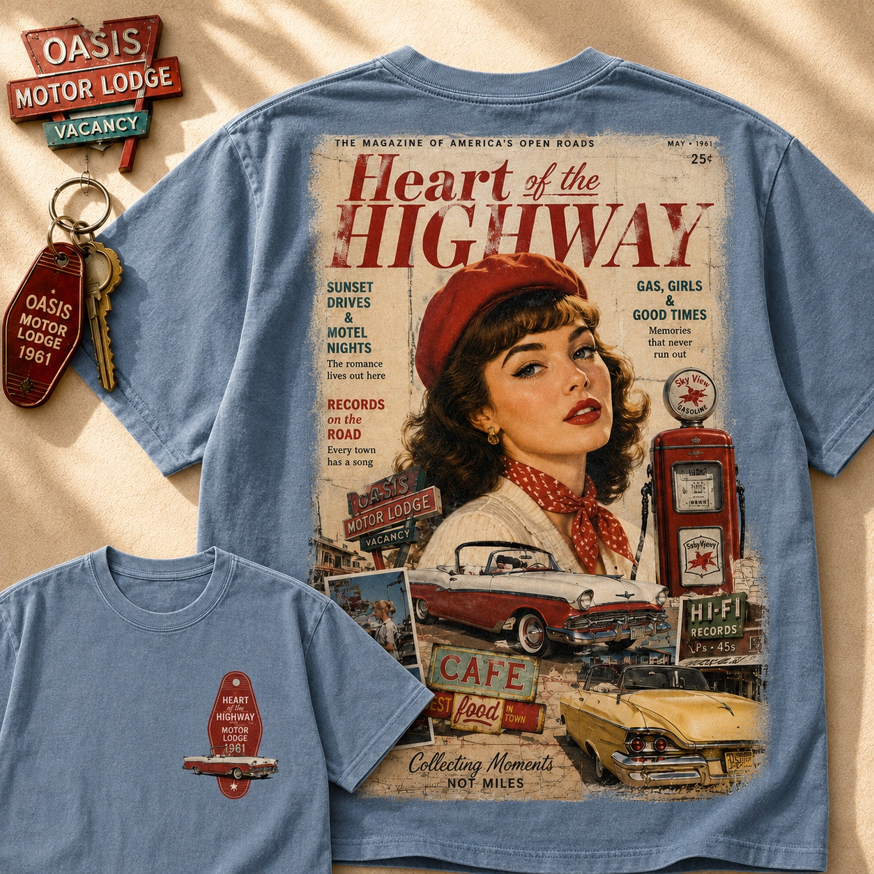 Heart of the Highway Vintage Road Tee
