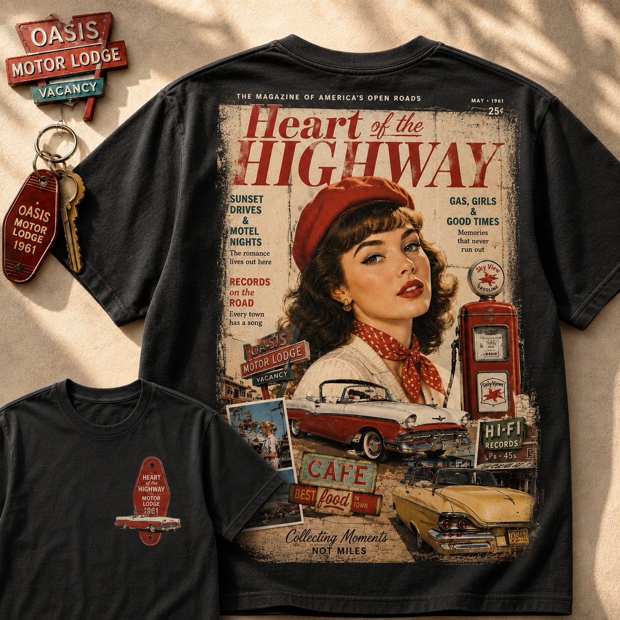 Heart of the Highway Vintage Road Tee