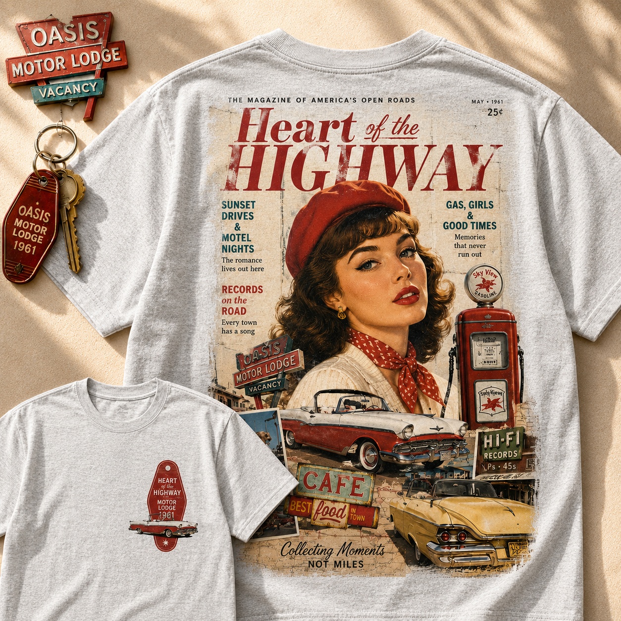 Heart of the Highway Vintage Road Tee