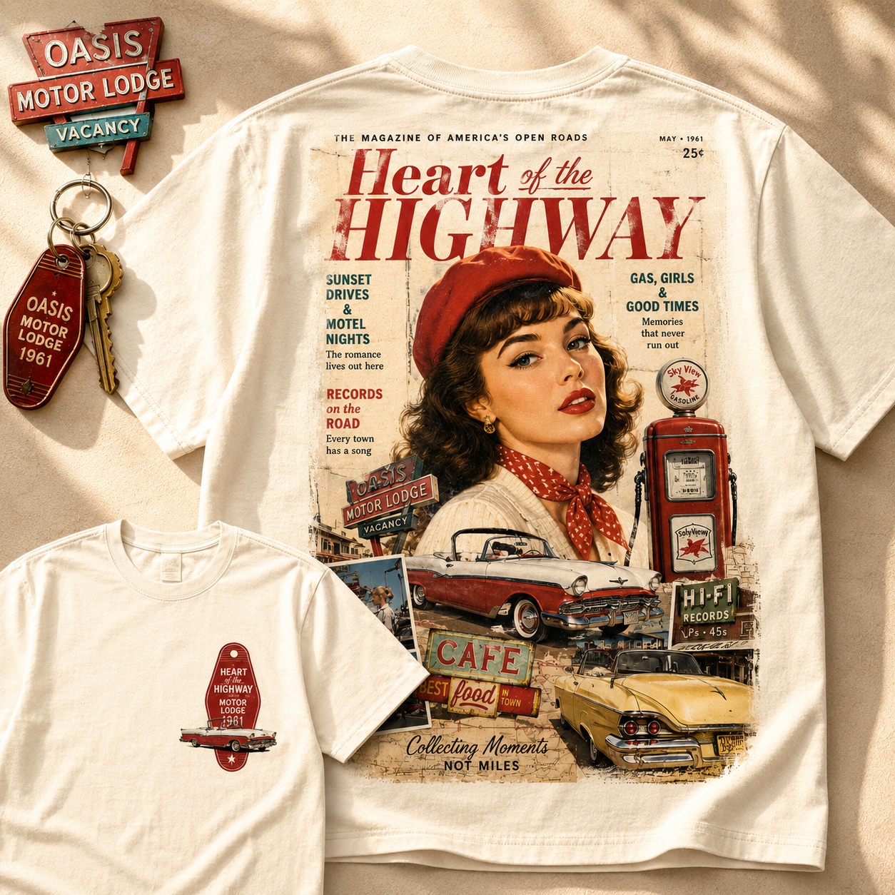 Heart of the Highway Vintage Road Tee