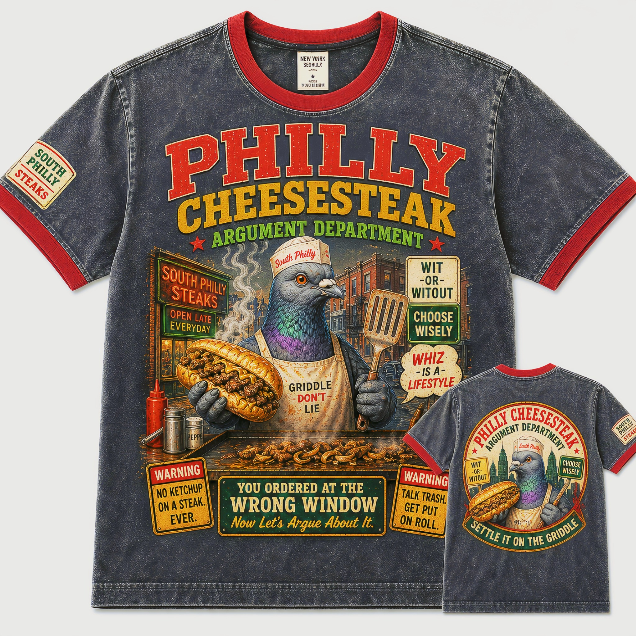 Philly Cheesesteak Argument Department T-Shirt