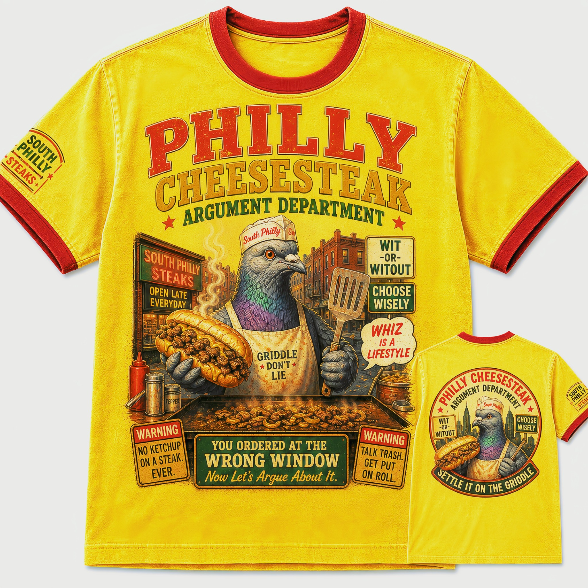 Philly Cheesesteak Argument Department T-Shirt