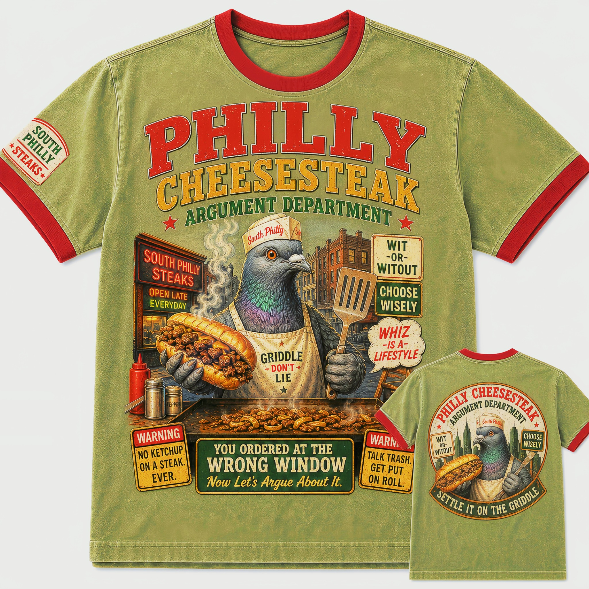 Philly Cheesesteak Argument Department T-Shirt