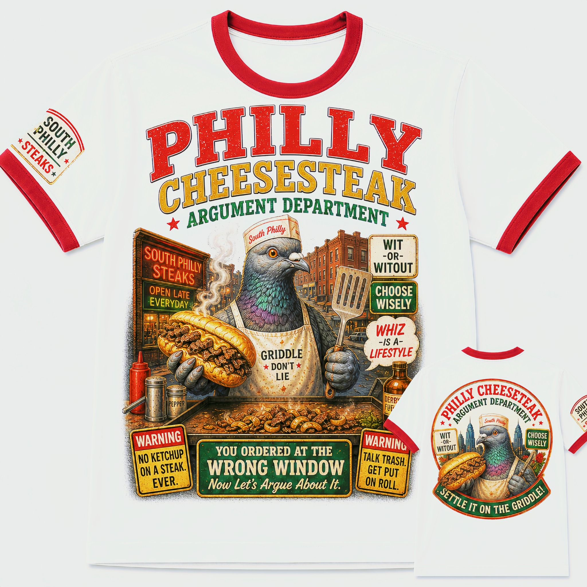 Philly Cheesesteak Argument Department T-Shirt