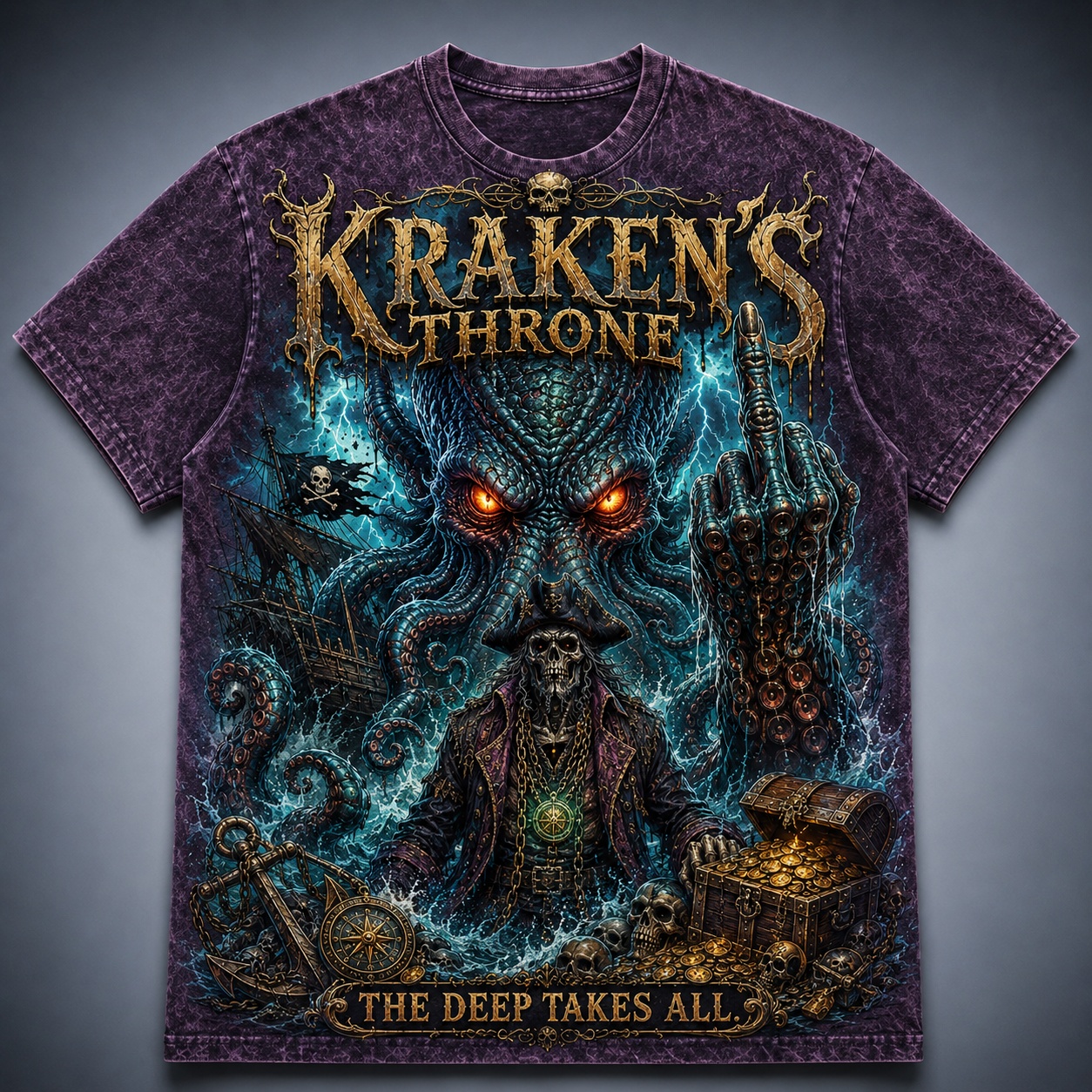 Kraken’s Cursed Captain Tee