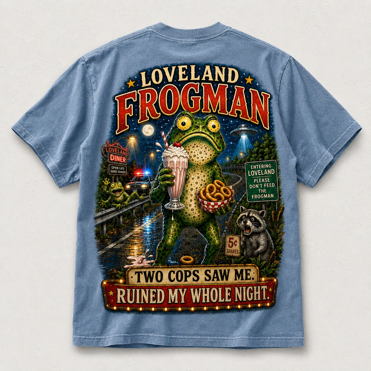Funny Loveland Frogman Tee