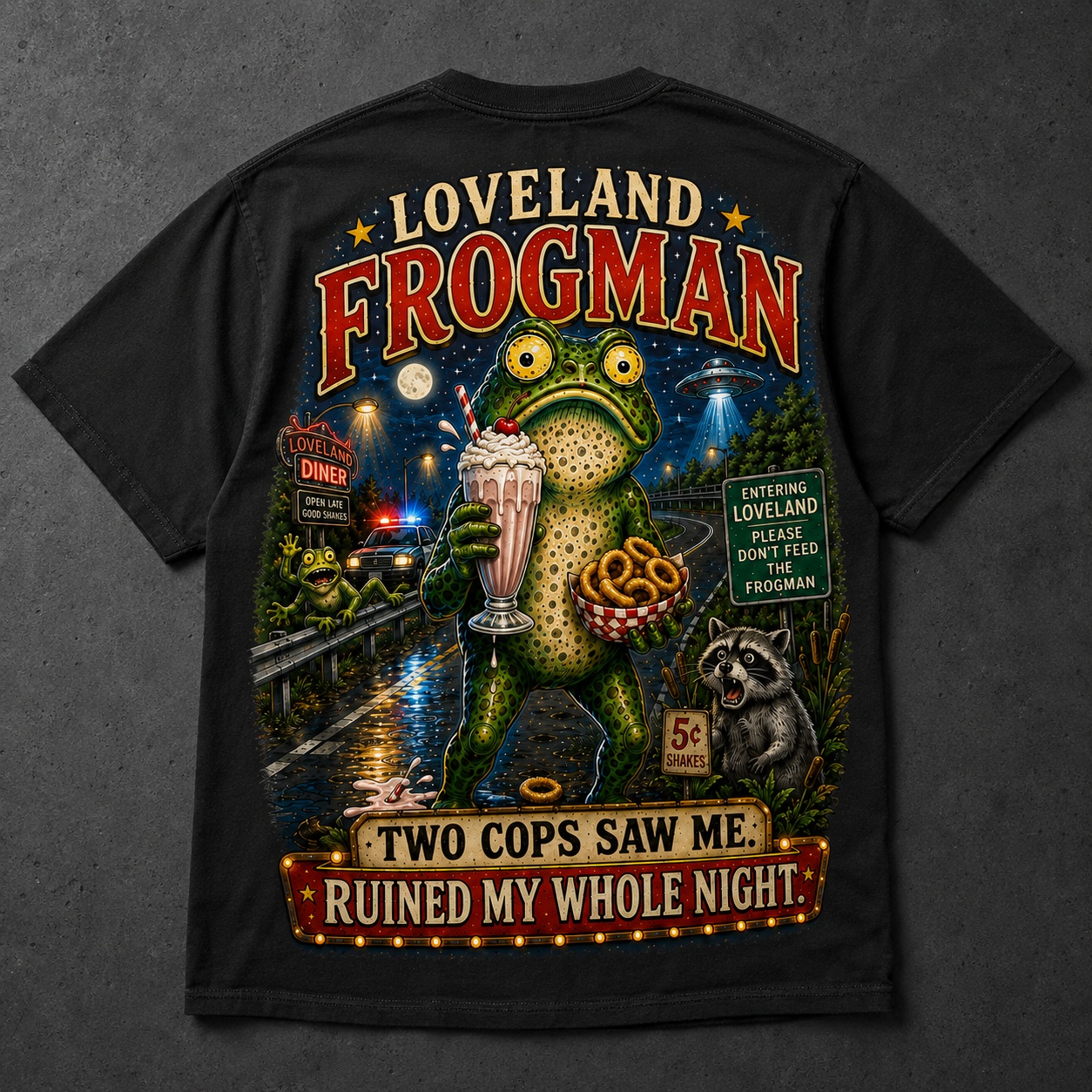 Funny Loveland Frogman Tee