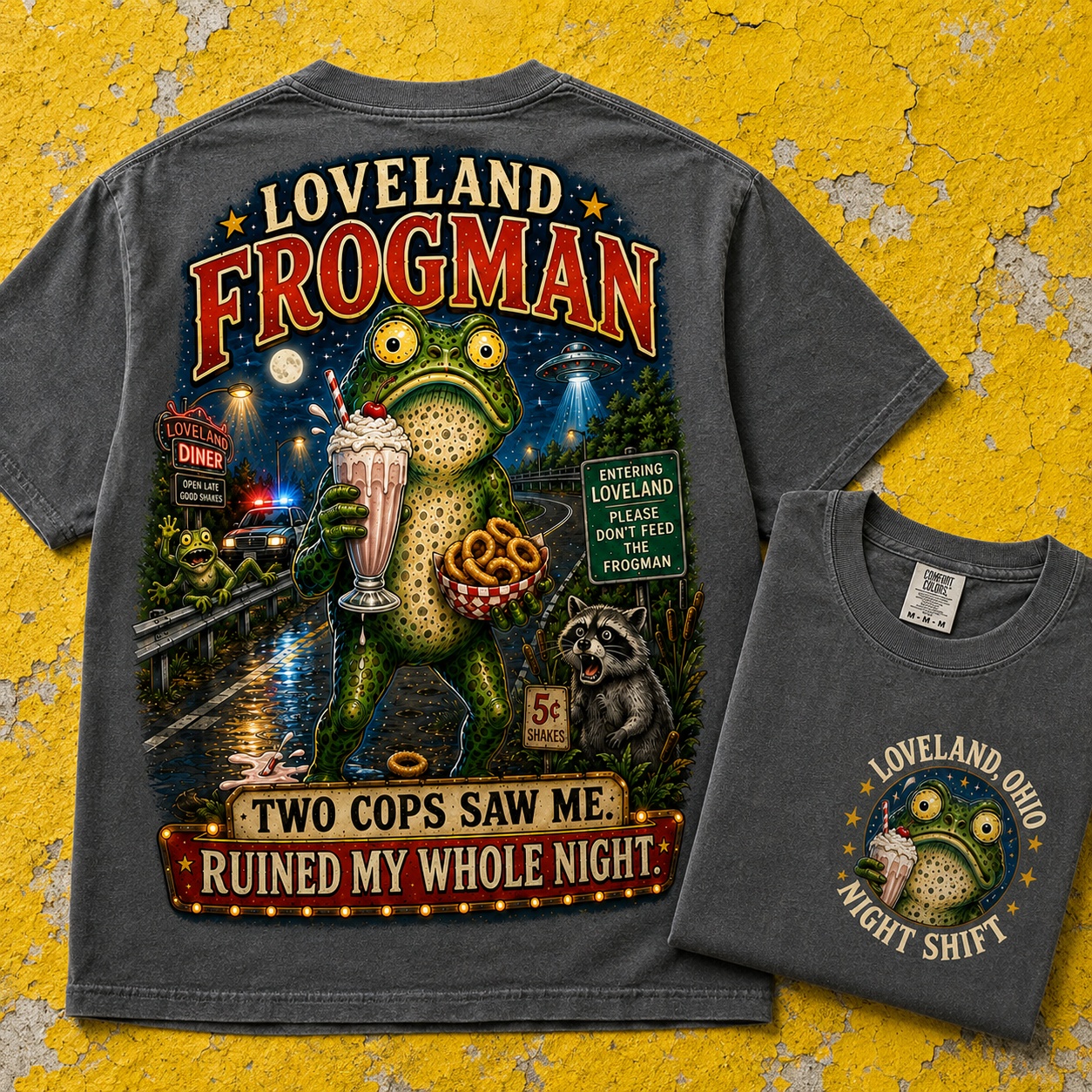 Funny Loveland Frogman Tee