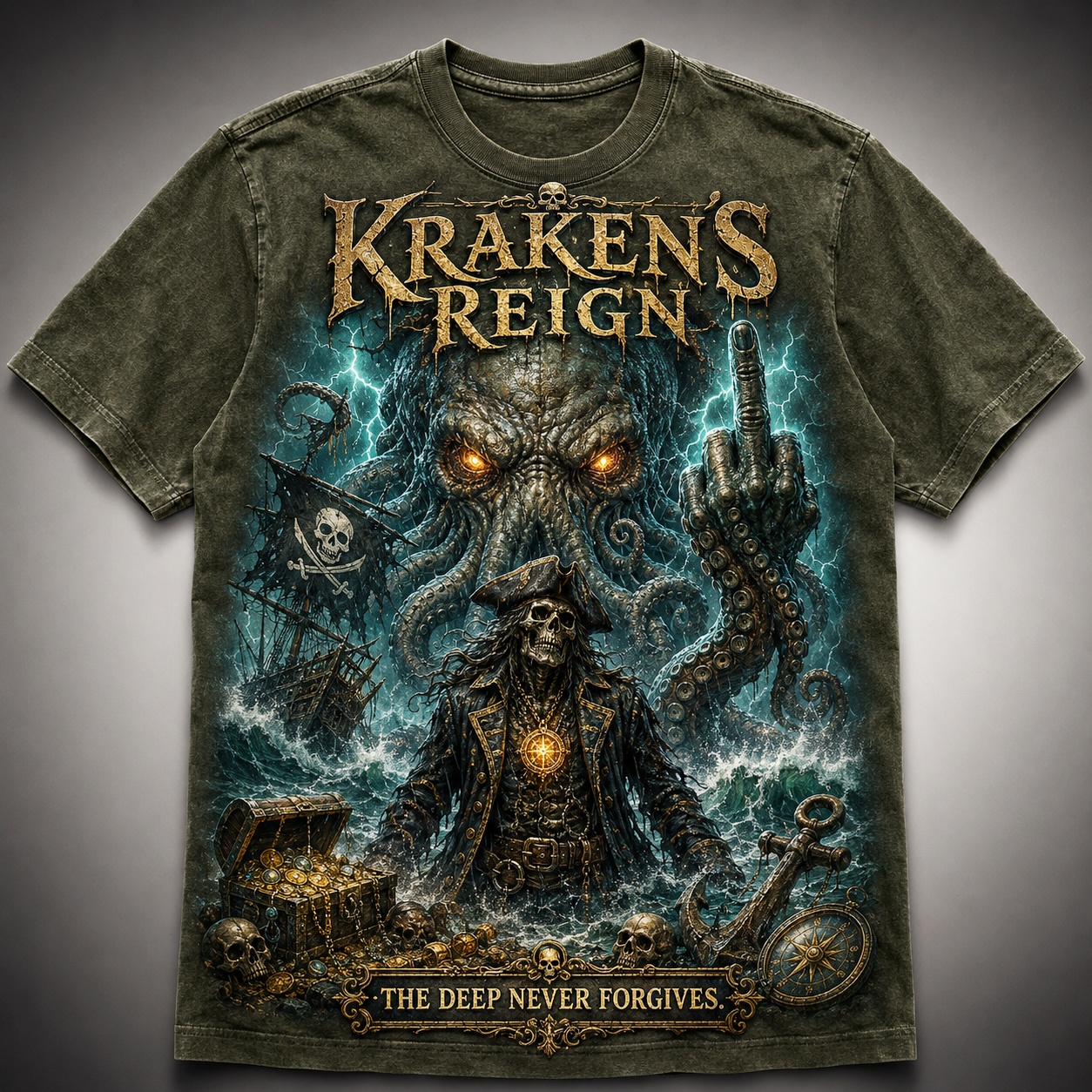 Kraken’s Cursed Captain Tee