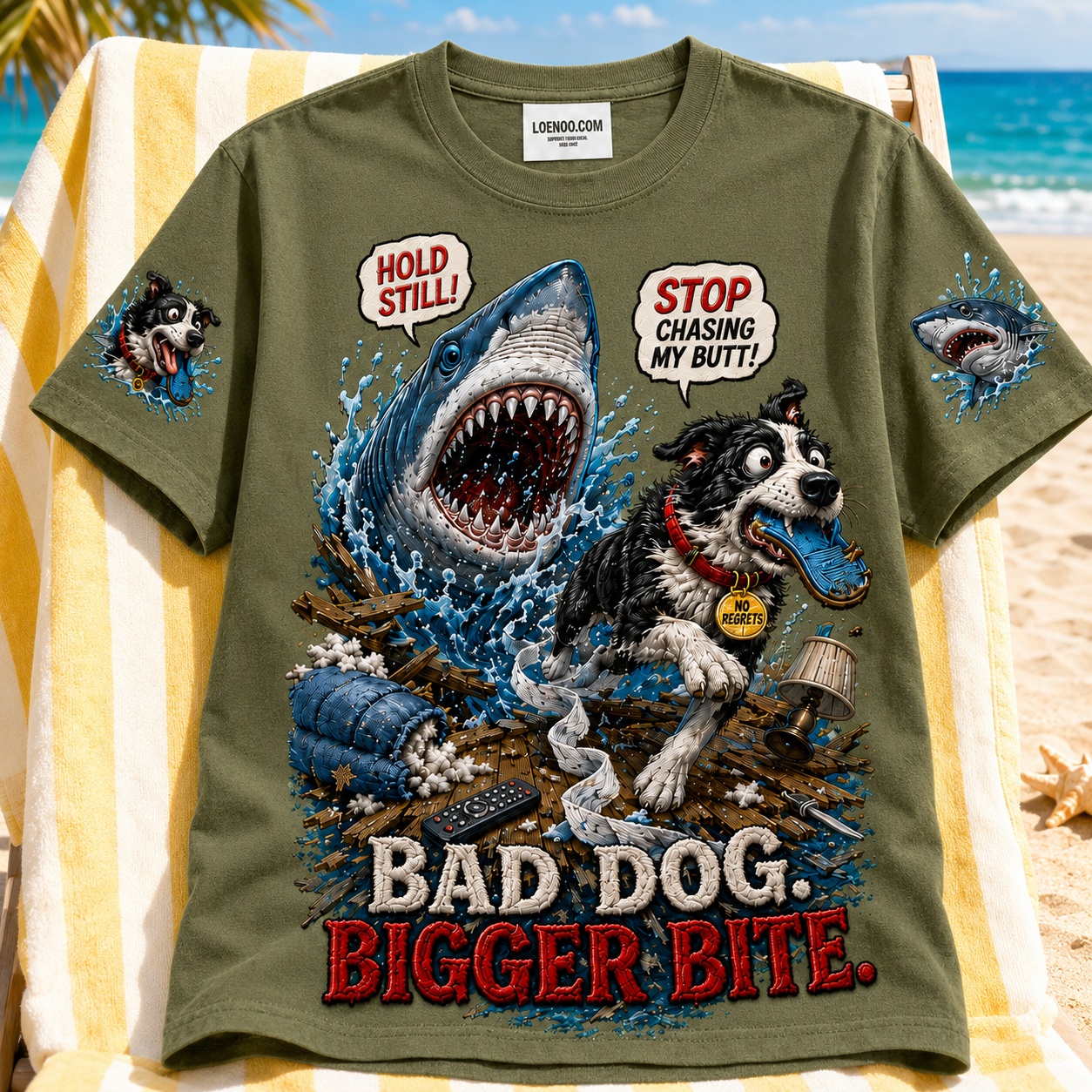 Bad Dog Bigger Bite Shark Tee