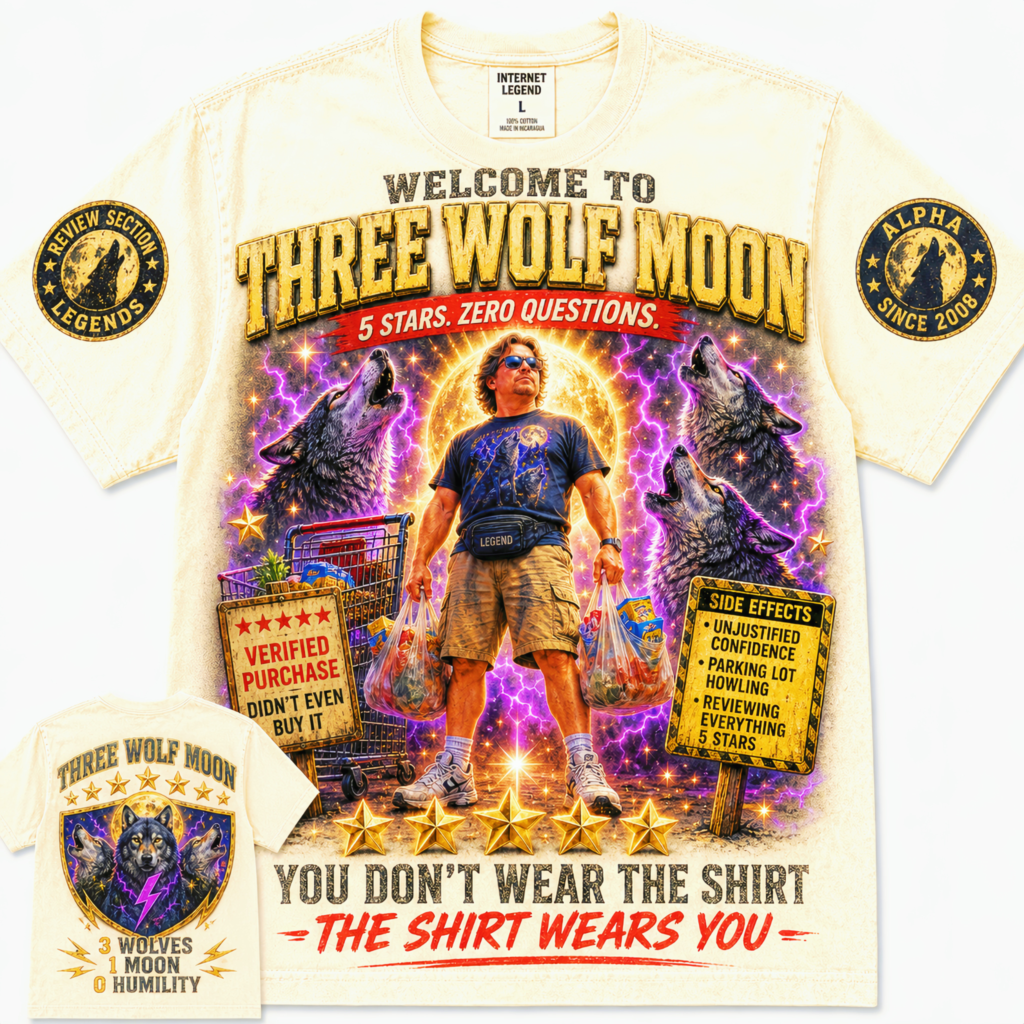 Three Wolf Moon The Shirt Wears You T-Shirt