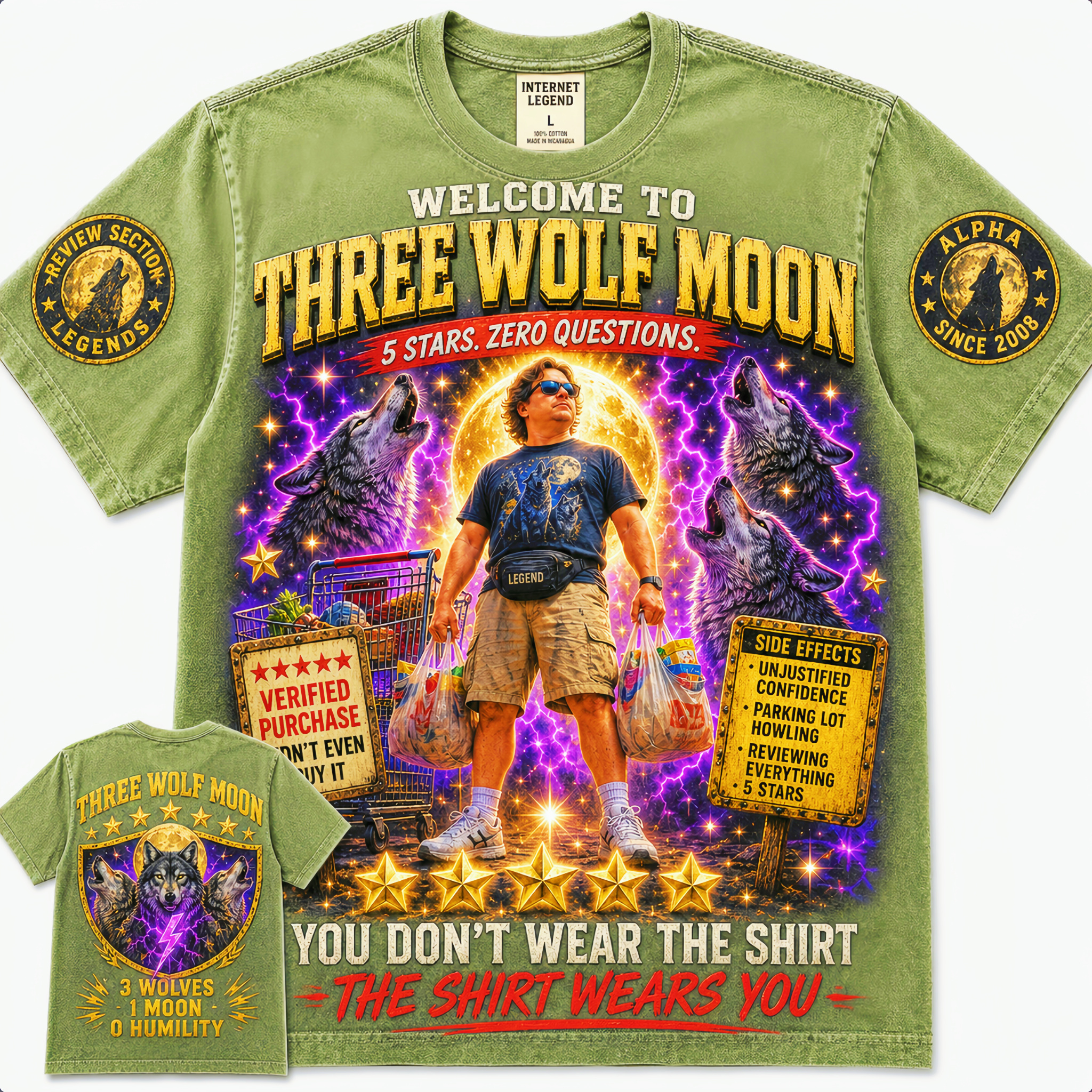 Three Wolf Moon The Shirt Wears You T-Shirt