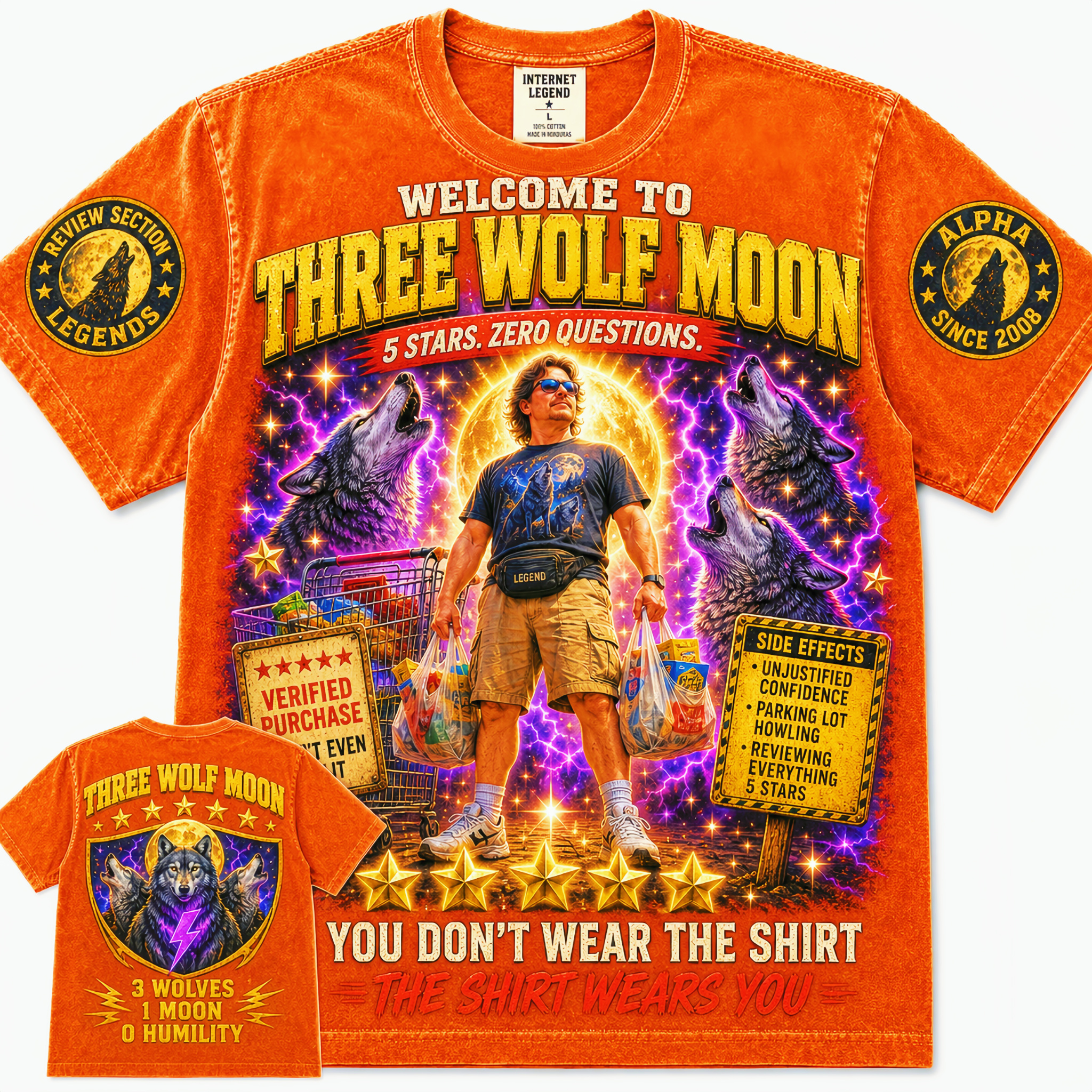 Three Wolf Moon The Shirt Wears You T-Shirt
