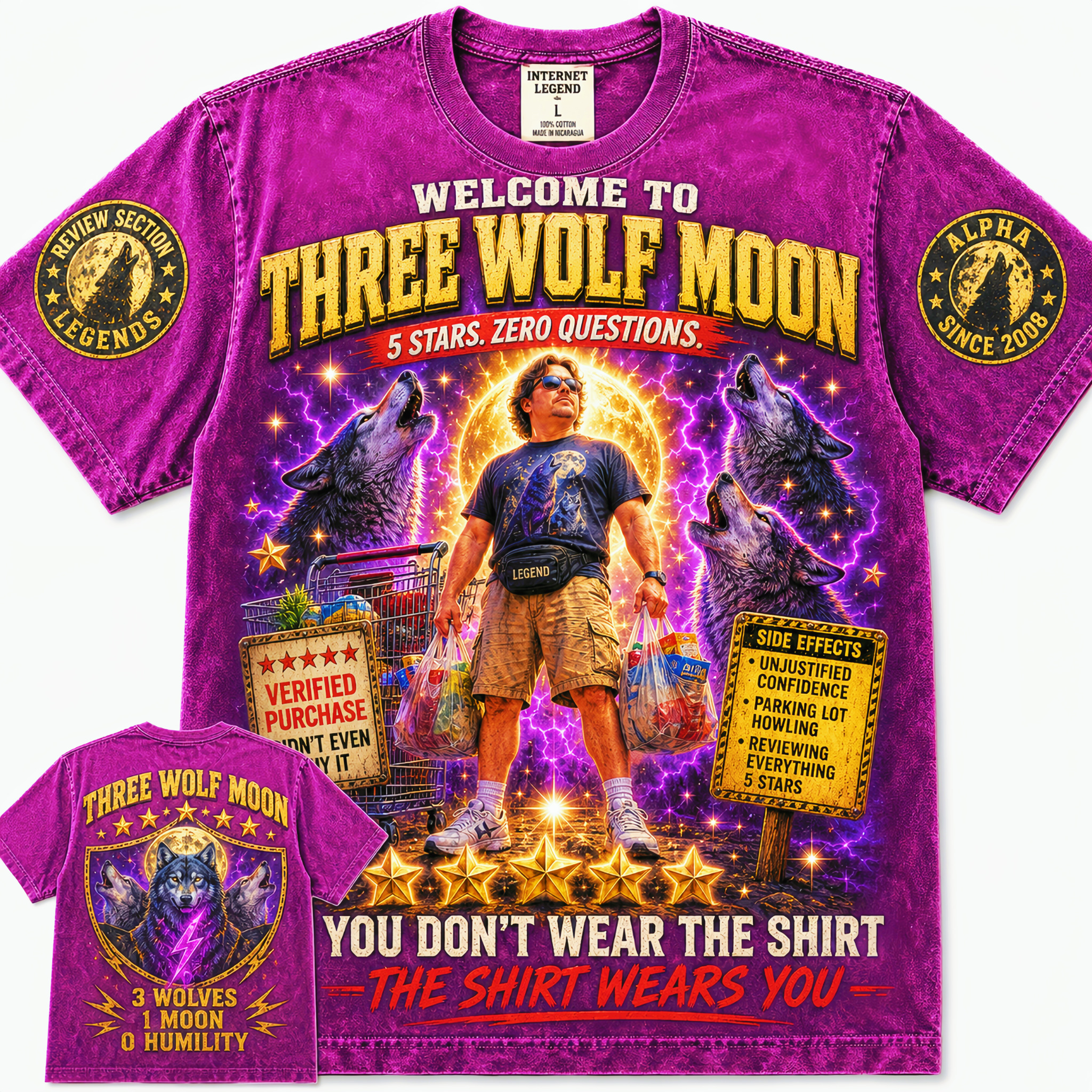 Three Wolf Moon The Shirt Wears You T-Shirt