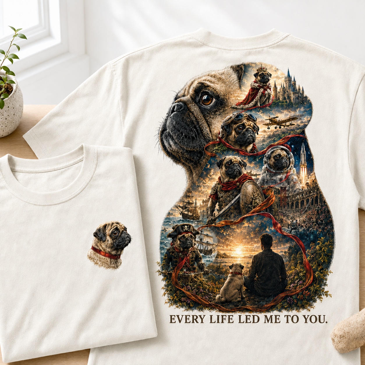 Every Life Led Me to You Pug Tee