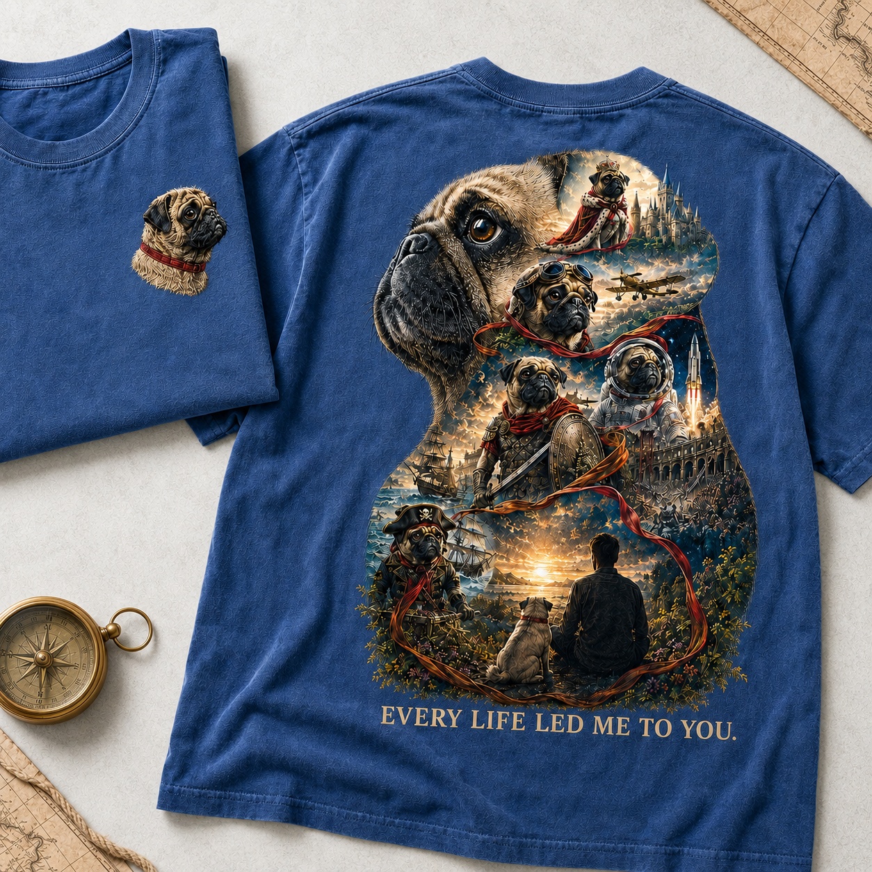 Every Life Led Me to You Pug Tee