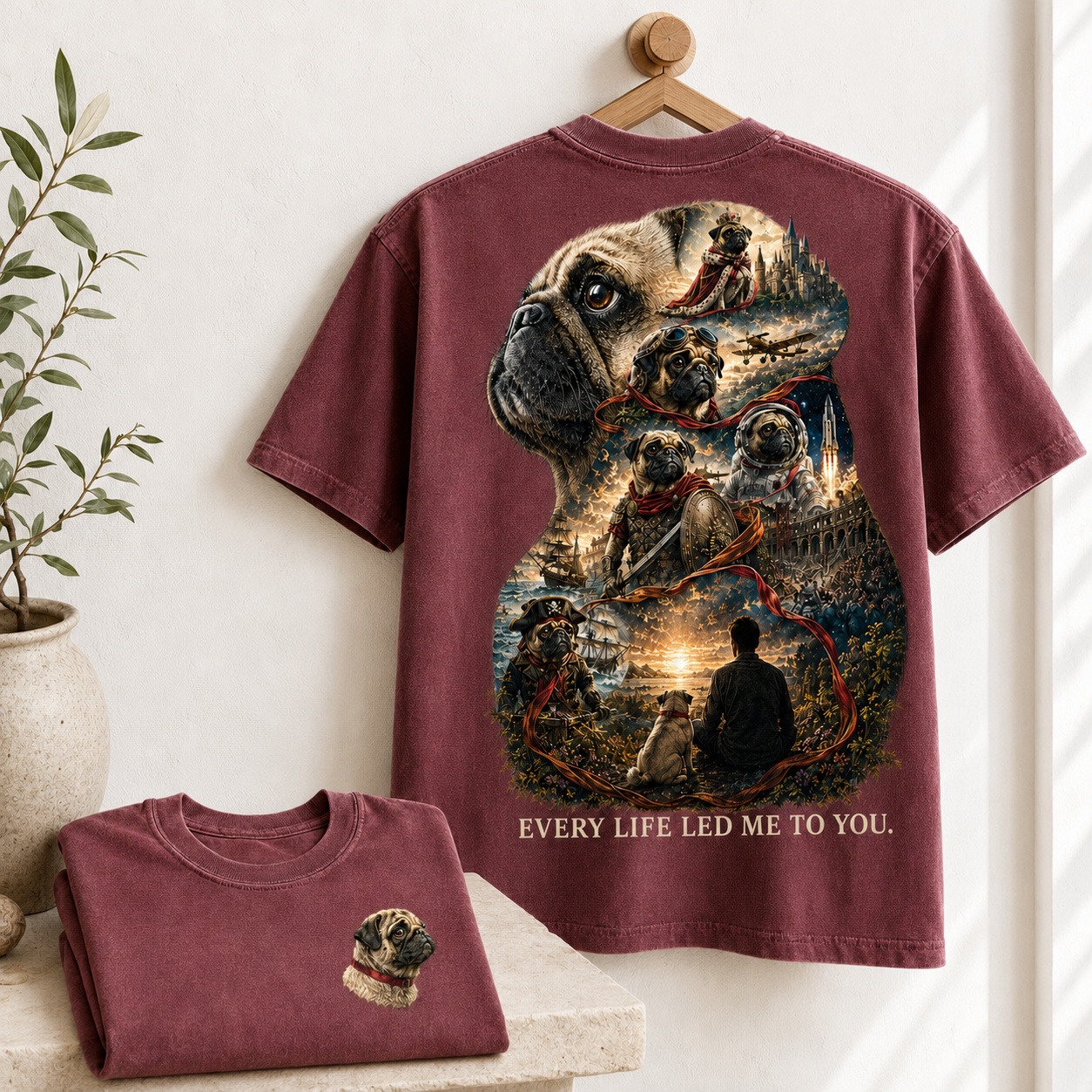 Every Life Led Me to You Pug Tee