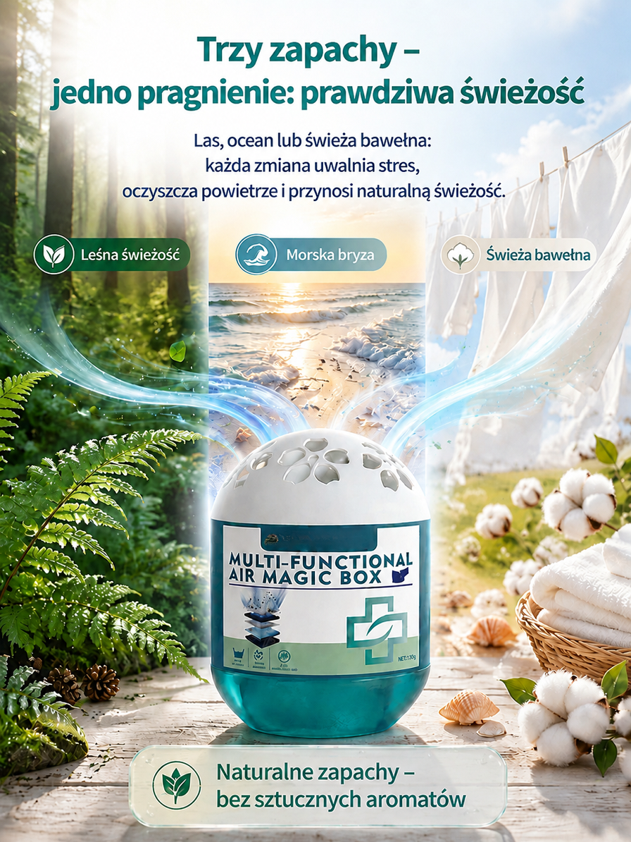 ✨[Sprzątanie dla matki i dziecka] Magiczne pudełko do odkurzania(Działa 90 Dni)– Usuwa Kurz, Wilgoć i Brzydkie Zapachy (0% Wysiłku)