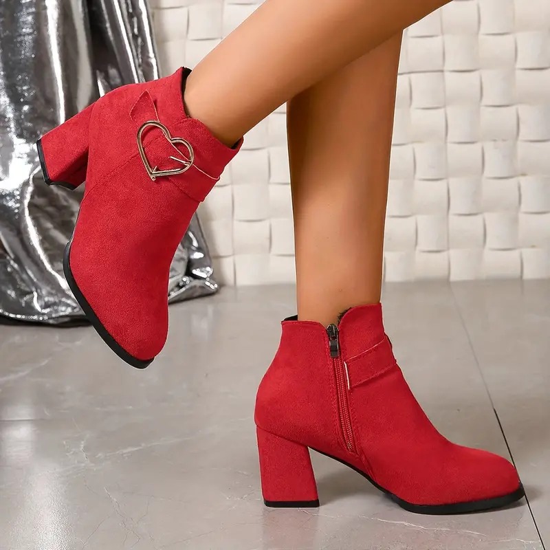 🔥2026 Spring Sale 80% OFF🌲--Women's Block Heeled Short Boots👢