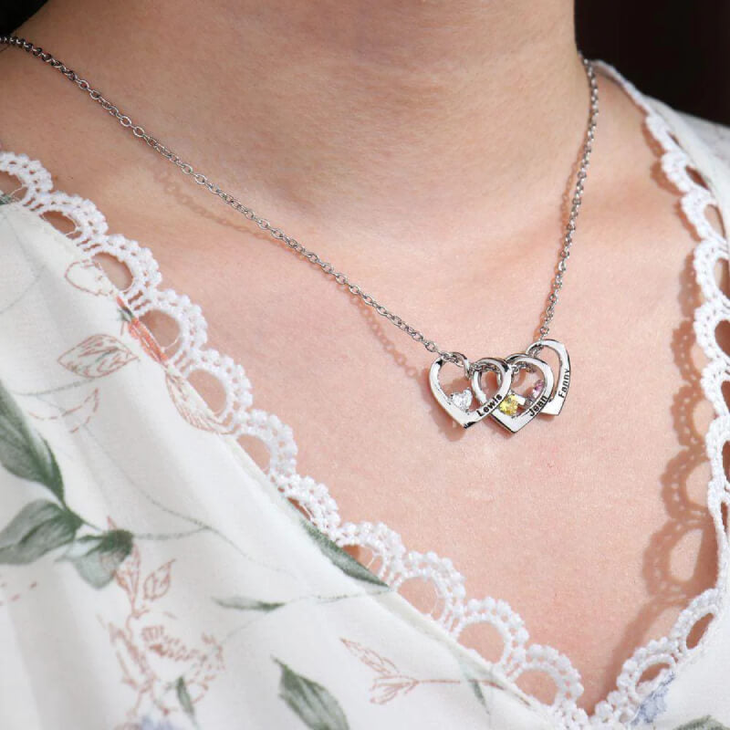 ❤️Heart of Love Birthstone Necklace for Mom Grandma❤️