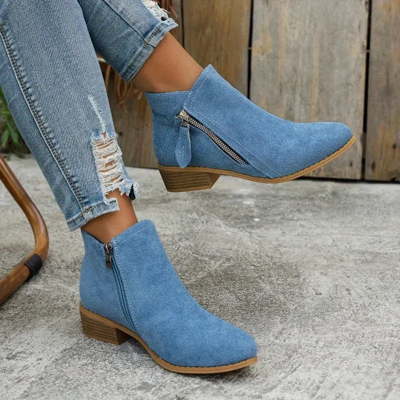 🔥💝Mother's Day Spring Sale 49% OFF--Vintage Style Fabric Ankle Boots👢
