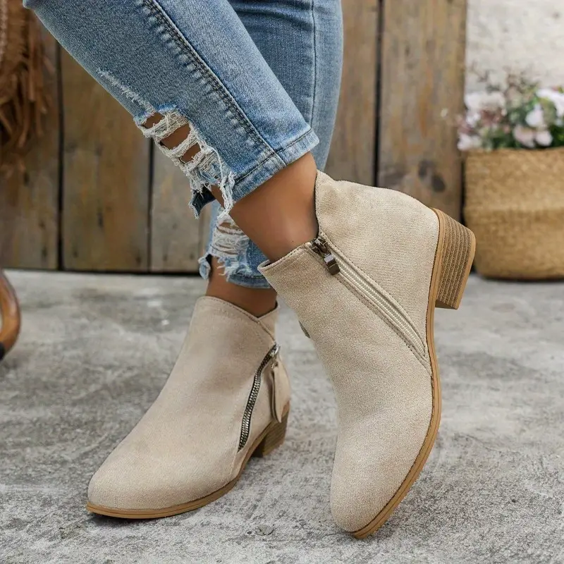 🔥💝Mother's Day Spring Sale 49% OFF--Vintage Style Fabric Ankle Boots👢