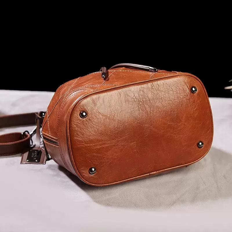 Retro fashion bucket bag