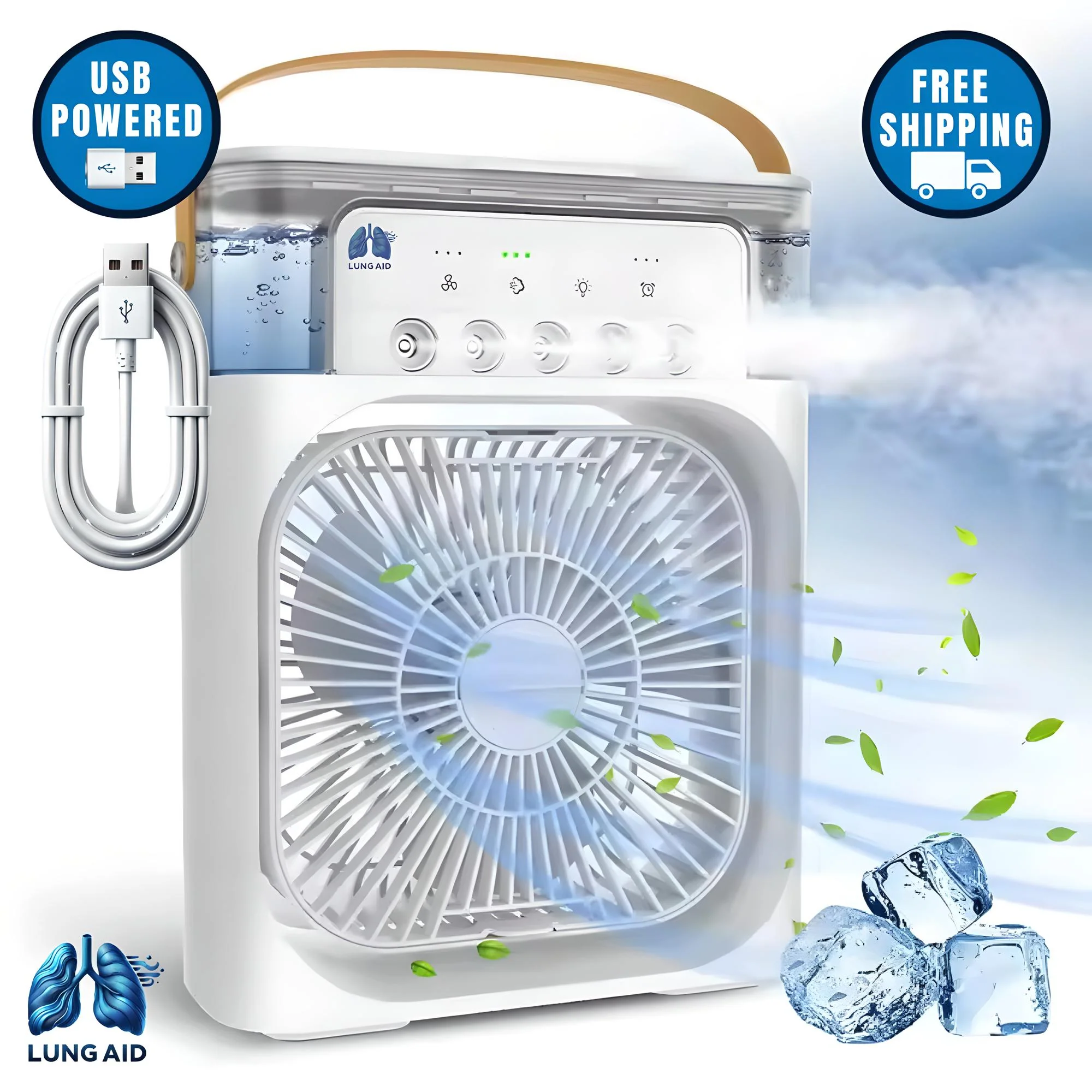 🔥Summer Hot-selling 49% OFF--💝Ultra-Fine Hydrating Air Fan for Respiratory Comfort – Breathe Freely💨