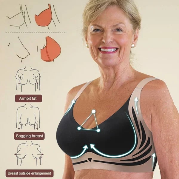 🔥Spring Sale 🎁Super gather bra | Wireless Push-up Bra👍No more sagging breasts