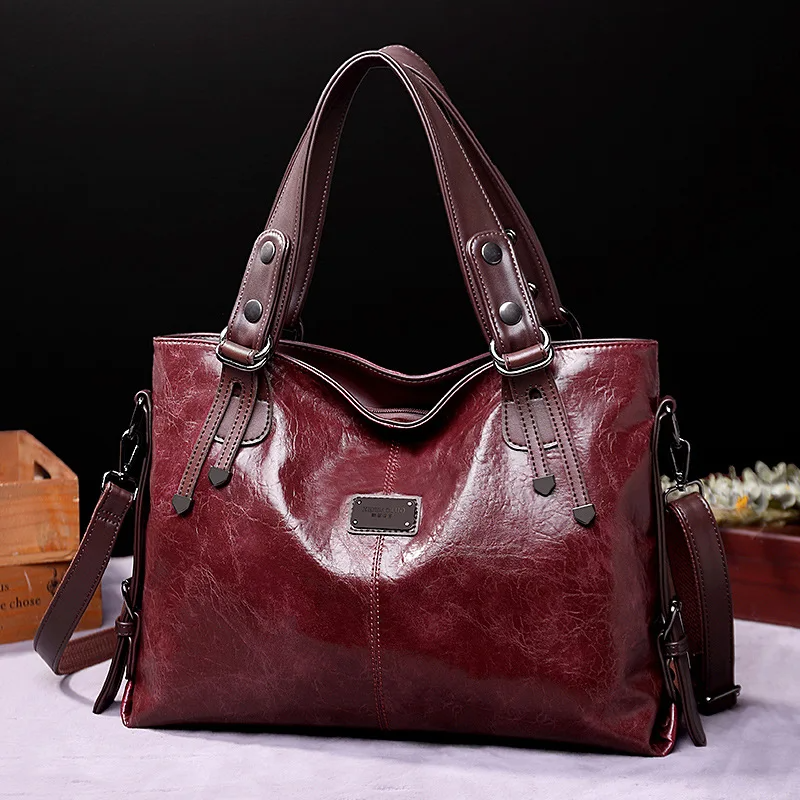 Vintage Big Capacity Crossbody Hand Bag For Ladies