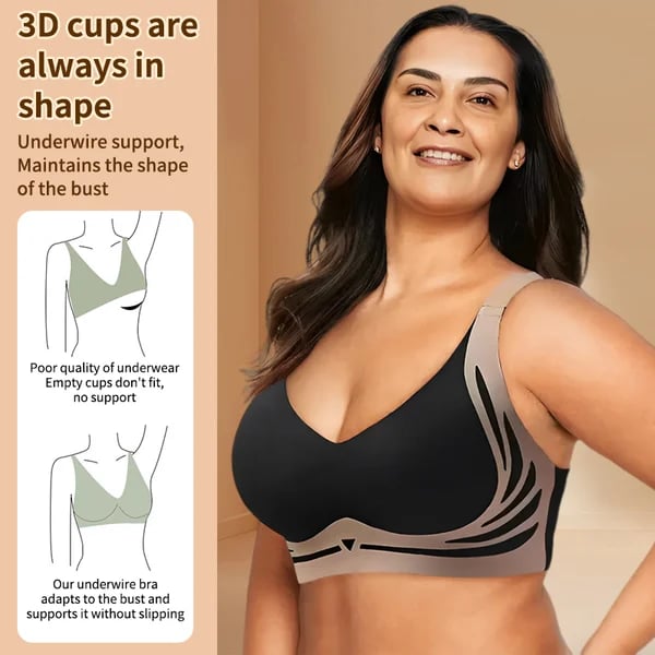 🔥Spring Sale 🎁Super gather bra | Wireless Push-up Bra👍No more sagging breasts