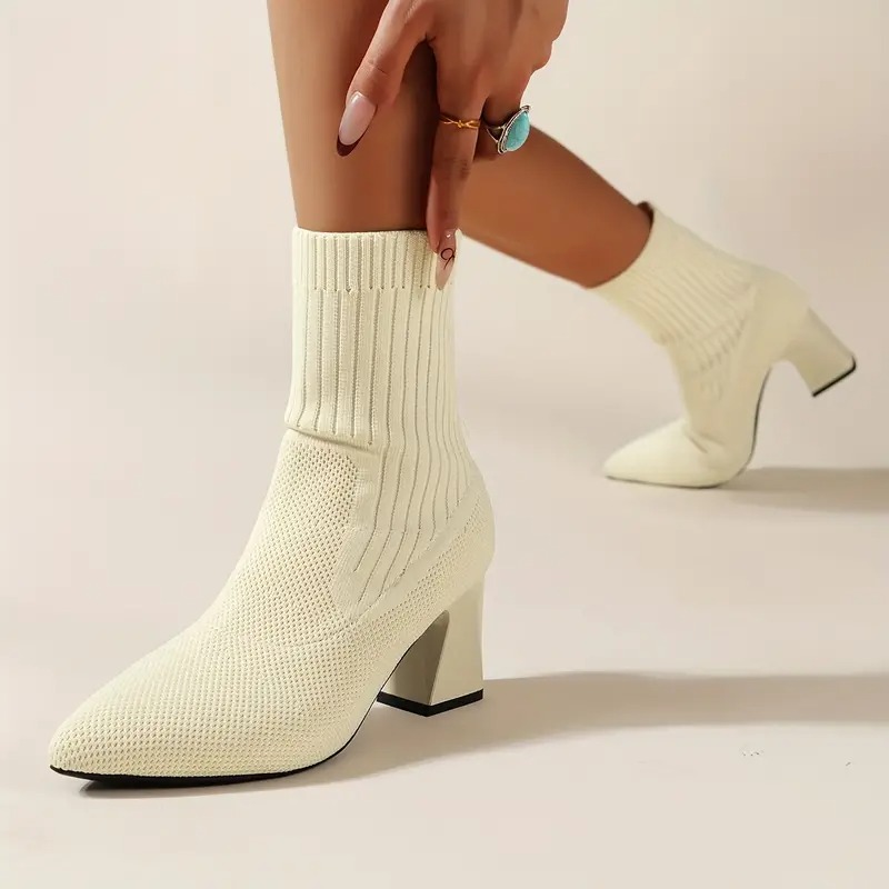 🔥2026 Spring Sale 80% OFF🌲--Women High Heel Chunky Chelsea Boots