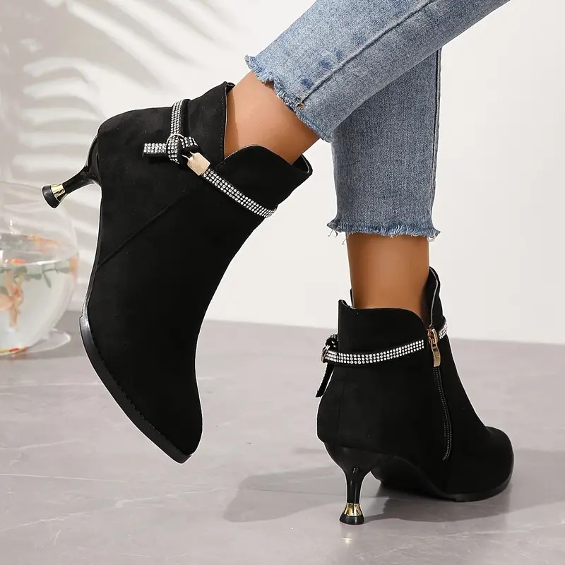 🔥2026 Spring Sale 59% OFF🌲--Dazzling Rhinestone Stiletto Heeled Boots