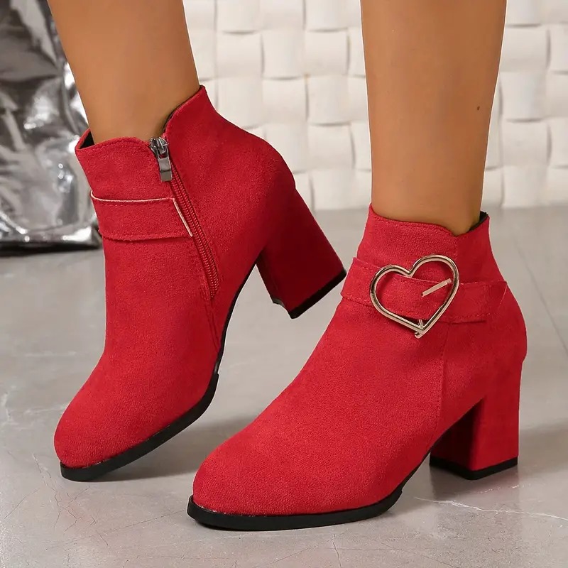 🔥2026 Spring Sale 80% OFF🌲--Women's Block Heeled Short Boots👢
