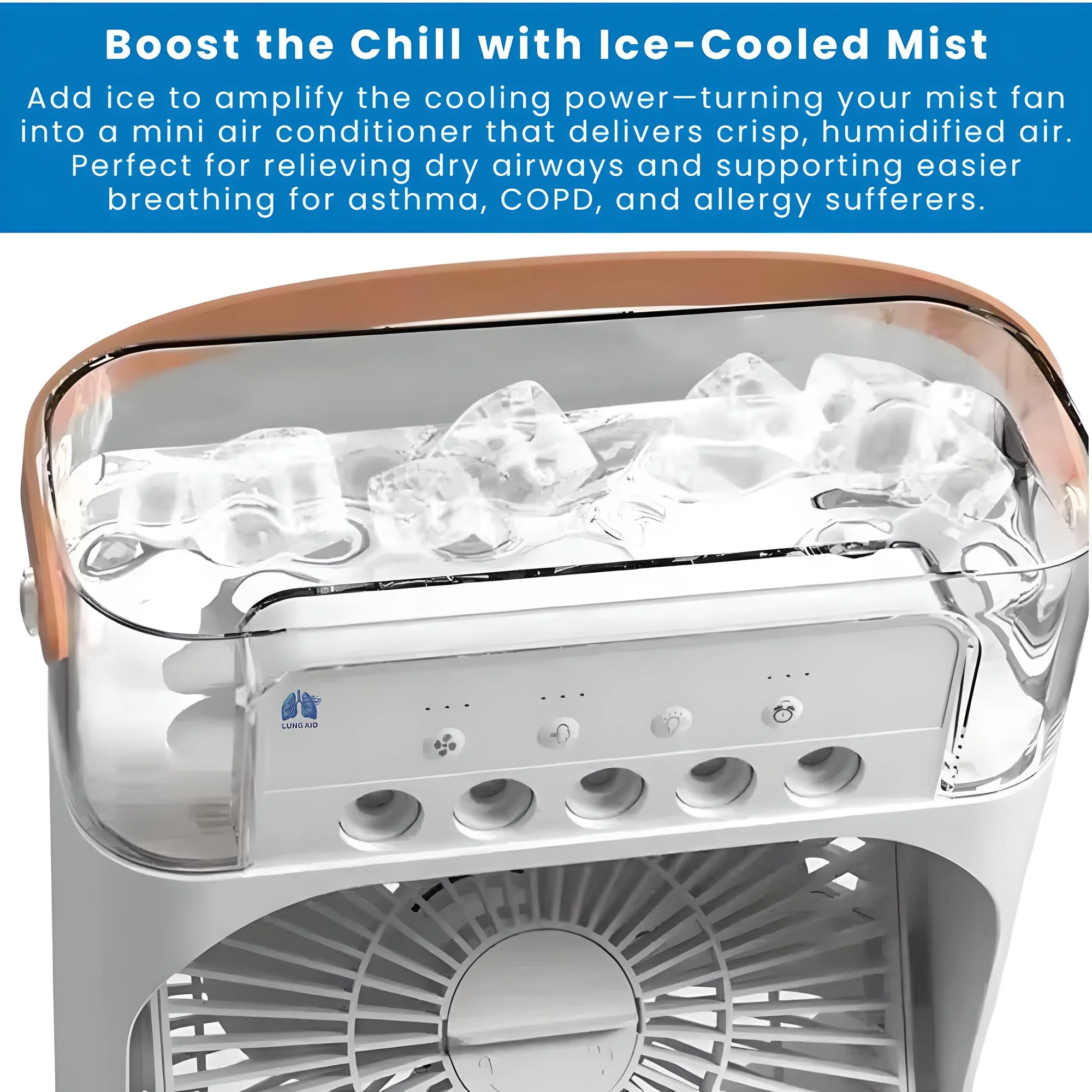 🔥Summer Hot-selling 49% OFF--💝Ultra-Fine Hydrating Air Fan for Respiratory Comfort – Breathe Freely💨