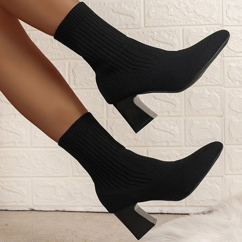 🔥2026 Spring Sale 80% OFF🌲--Women High Heel Chunky Chelsea Boots