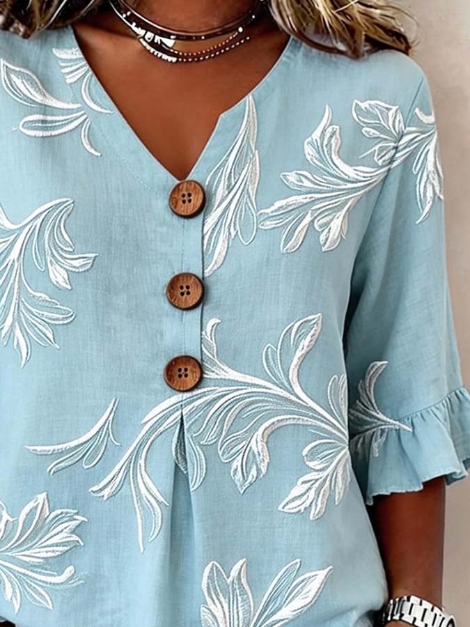 Women'S Casual Printed Top