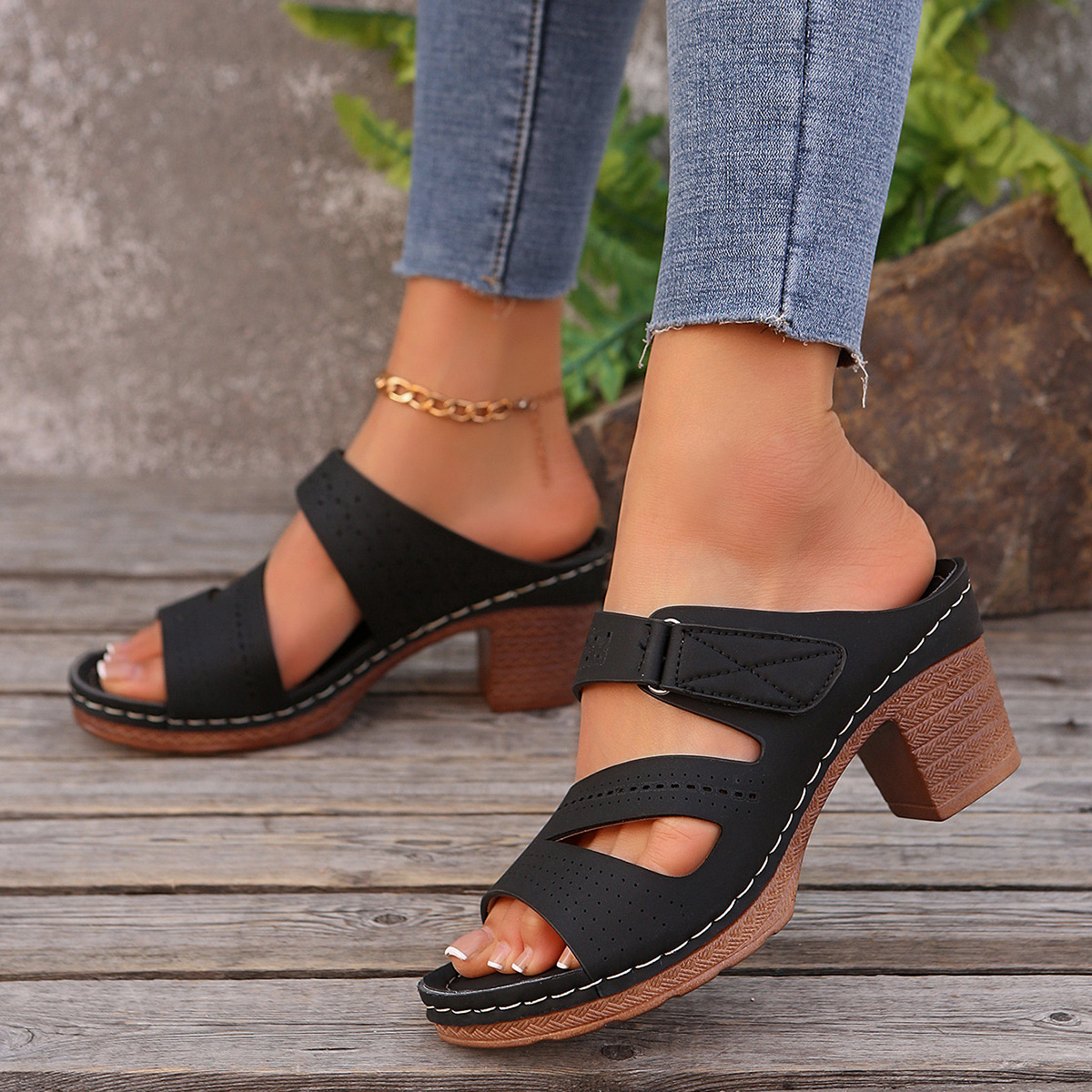 🔥Mom's Gift 🎁Buy 2 Get 2 Free🔥Last Day 60% OFF - Orthopedic Heel Sandals ( BUY 2 FREE SHIPPING )✨