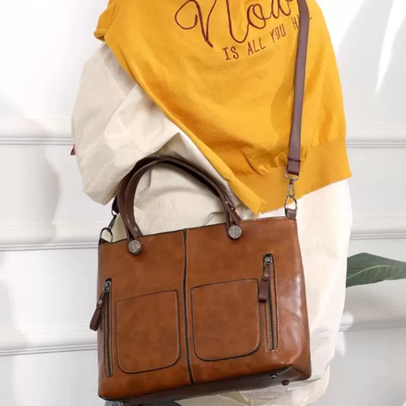 😍👜Mother's Day Clearance Sale🔥--Ladies vintage leather shoulder bag