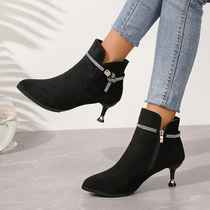 🔥2026 Spring Sale 59% OFF🌲--Dazzling Rhinestone Stiletto Heeled Boots