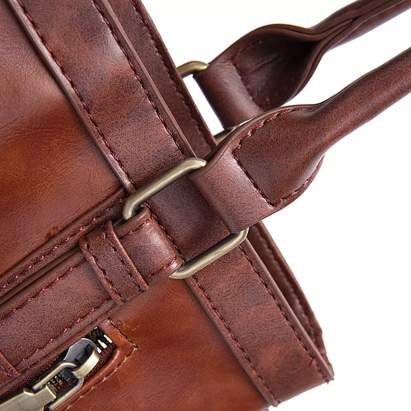 💝Last Day For Clearance 80%✨---Vintage Leather Zip Tote Bag