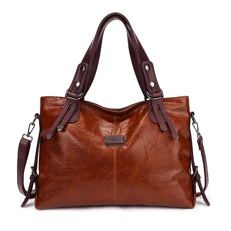 Vintage Big Capacity Crossbody Hand Bag For Ladies