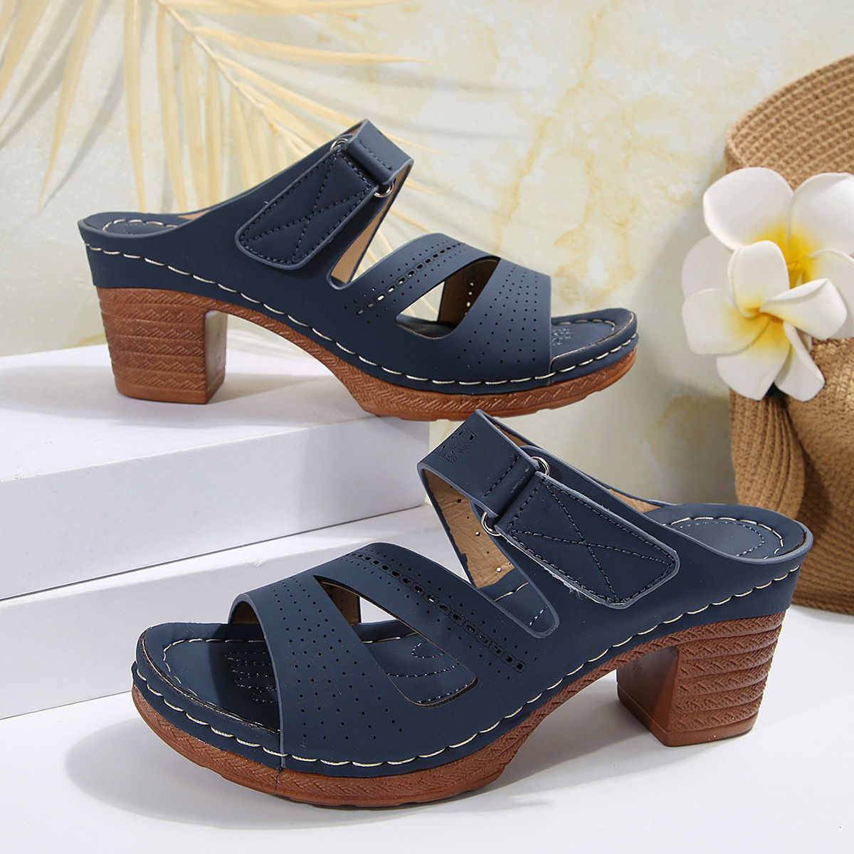 🔥Mom's Gift 🎁Buy 2 Get 2 Free🔥Last Day 60% OFF - Orthopedic Heel Sandals ( BUY 2 FREE SHIPPING )✨