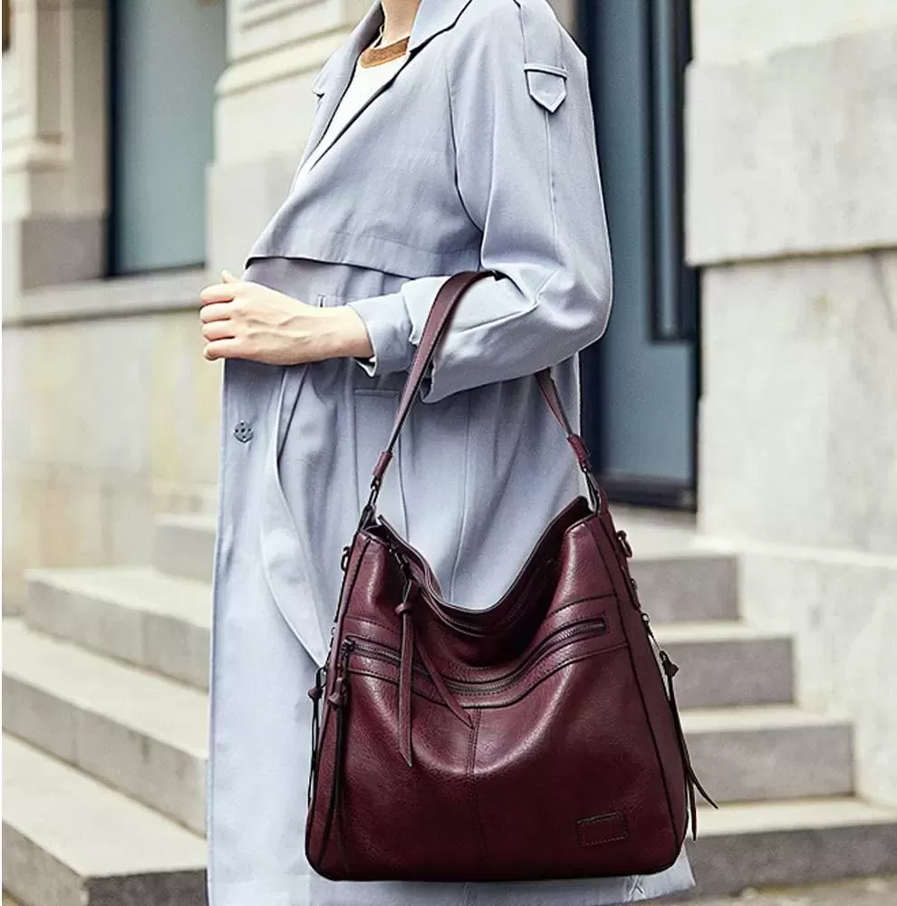 Large Leather Crossbody Bag