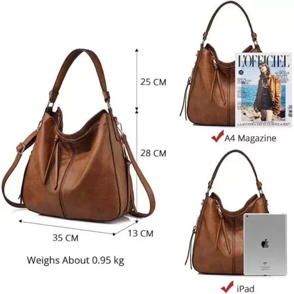 Large Leather Crossbody Bag