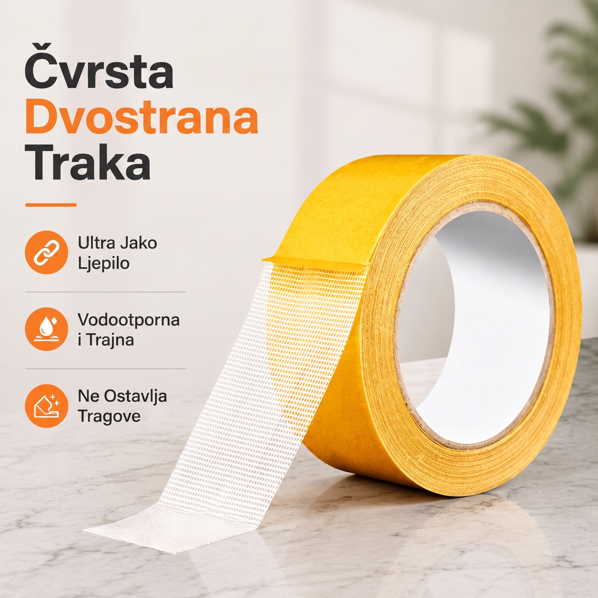 🔥🔥PKNEW® Izdržljiva obostrana ljepljiva traka🍇, snažno prianjanje, vodootporna i uklonjiva, bez tragova, idealna za tepihe, tapete, balone i kućnu upotrebu. 