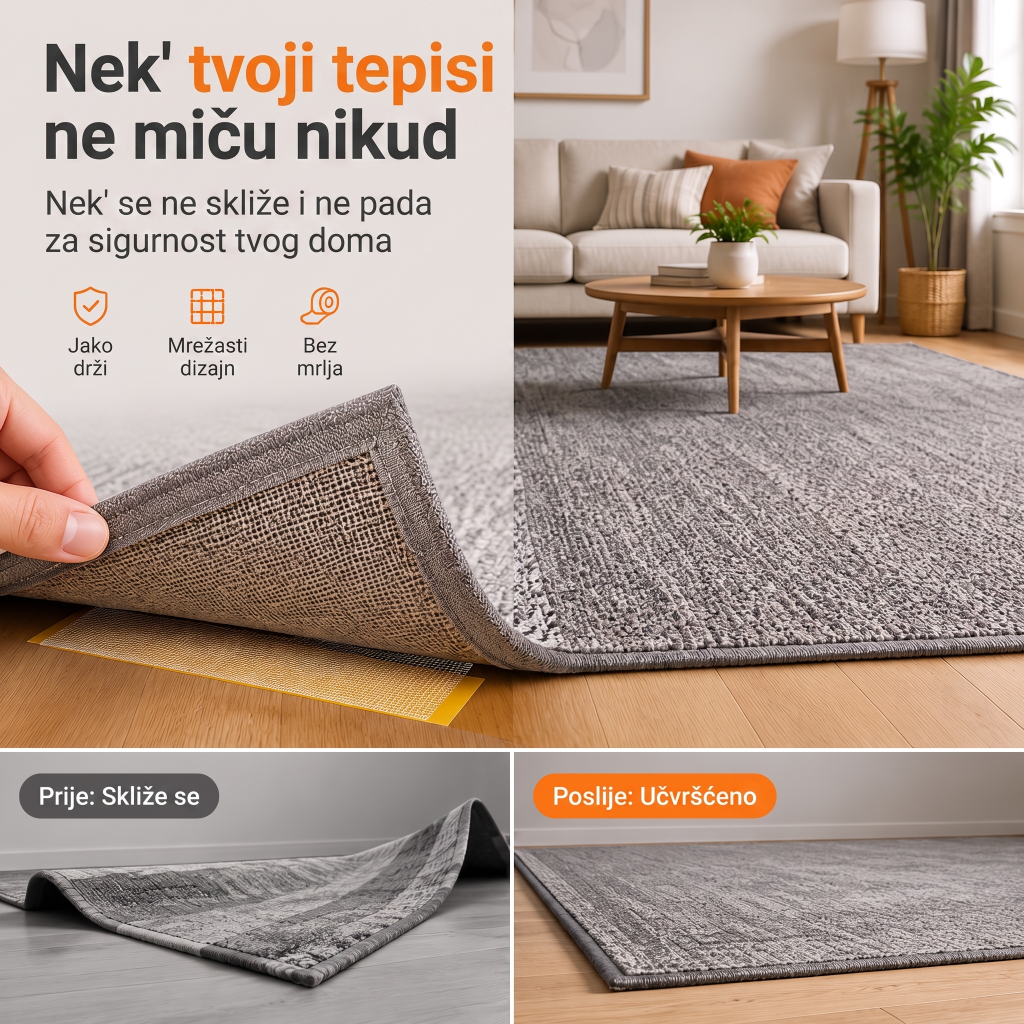 🔥🔥PKNEW® Izdržljiva obostrana ljepljiva traka🍇, snažno prianjanje, vodootporna i uklonjiva, bez tragova, idealna za tepihe, tapete, balone i kućnu upotrebu. 