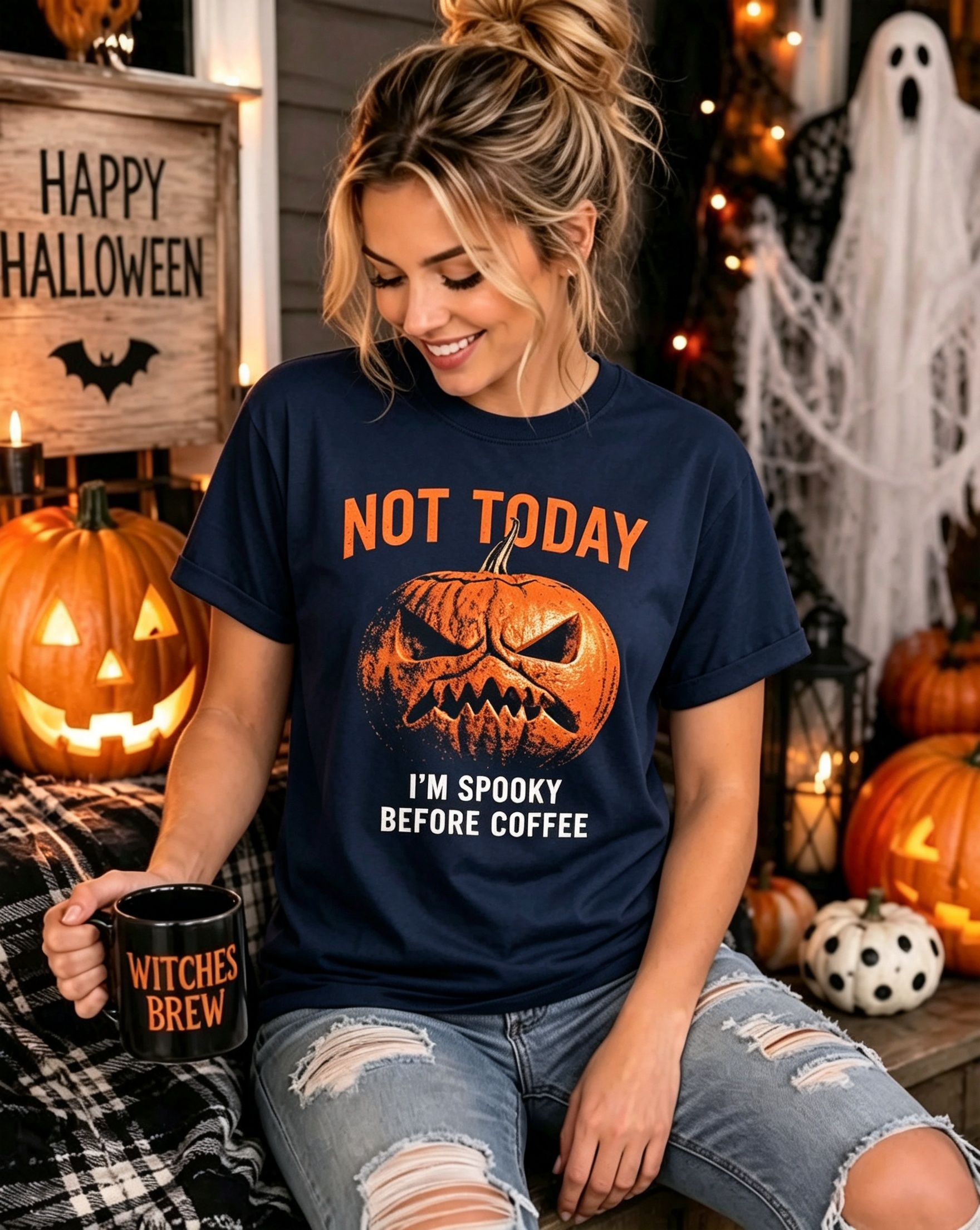 PShirt Angry Pumpkin 03 Halloween T-shirt